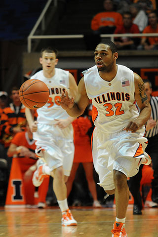 Illinois Junior Guard Demetri McCamey.