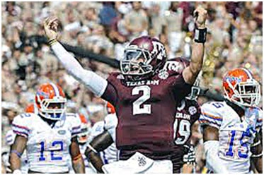 Texas A & M quarterback Johnny Manziel