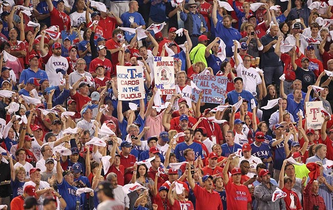 Texas Rangers Fans Dye Their Hair Blue to Support Team - wide 2