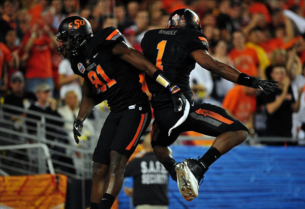 Oklahoma State Cowboys wide receiver Justin Blackmon