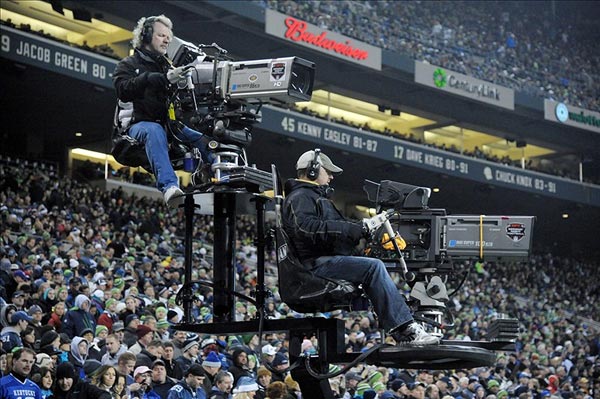 Monday Night Football Television Cameras For ESPN Film